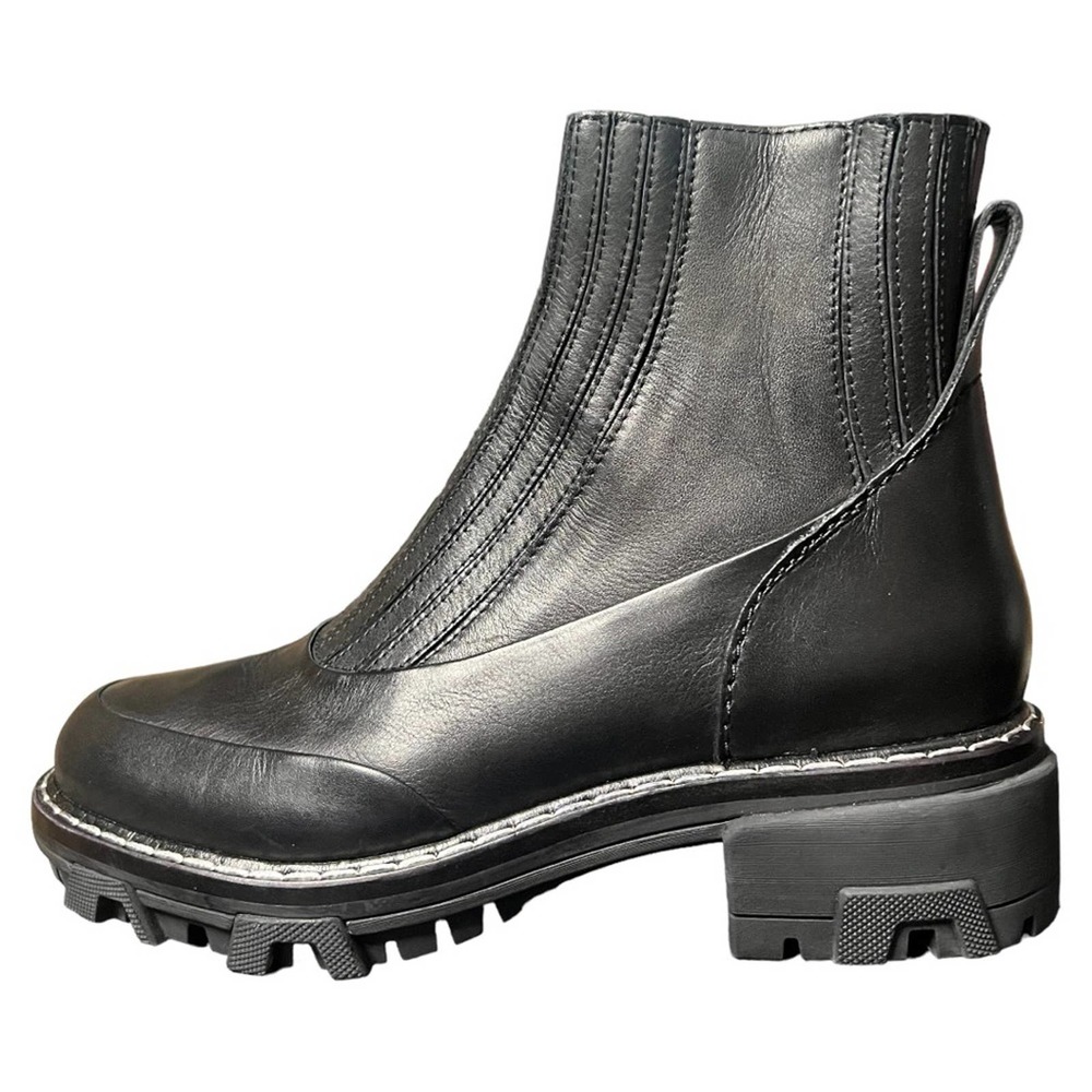 Rag and Bone Shawn Combat Leather Lug Sole Boots sz 6